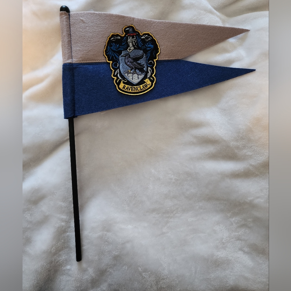 Ravenclaw House Pennant Flag - Blue and Tan